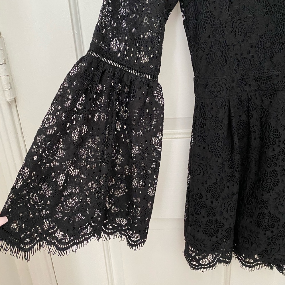Black lace romper